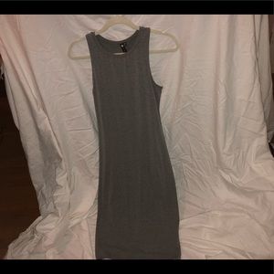 Midi Gray Tank Top Dress